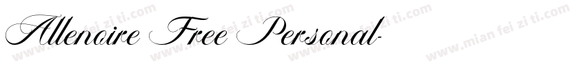 Allenoire Free Personal字体转换